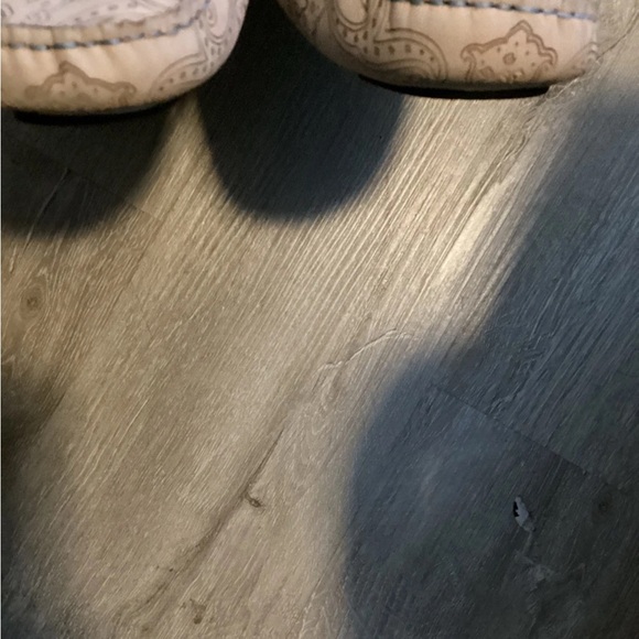 Robert Graham Verrazano Paisley Driving Loafers in White Leather Size 9.5 - Picture 7 of 7